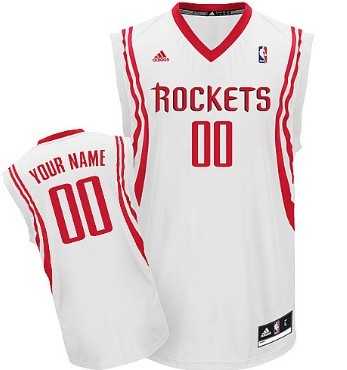 Men & Youth Customized Houston Rockets White Jersey-0